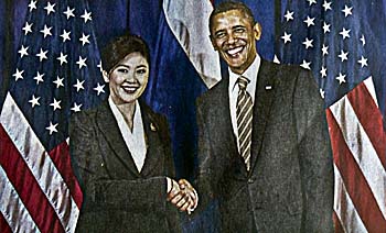 Yingluck Shinawatra and Barack Obama - USA - Thailand Relationship by Asienreisender
